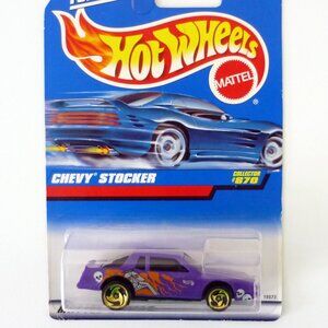 Hot Wheels Chevy Stocker #870 Purple Die-Cast Car 1998